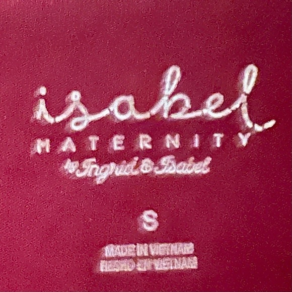 Isabel Maternity by Ingrid & Isabel Burgundy Print Dress – Size Small - Picture 3 of 4